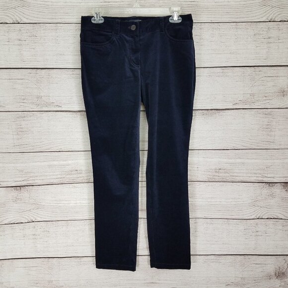 NEW Brooks Brothers Size 2 Corduroy Pants Straight in Navy Blue
